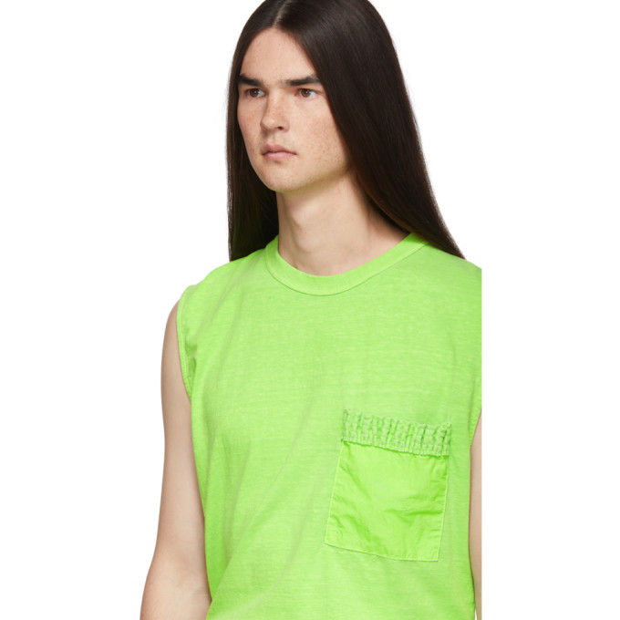 Robert Geller Green The Axium Tank T-Shirt