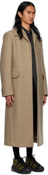 Comme des Garçons Homme Plus Beige Open Front Coat