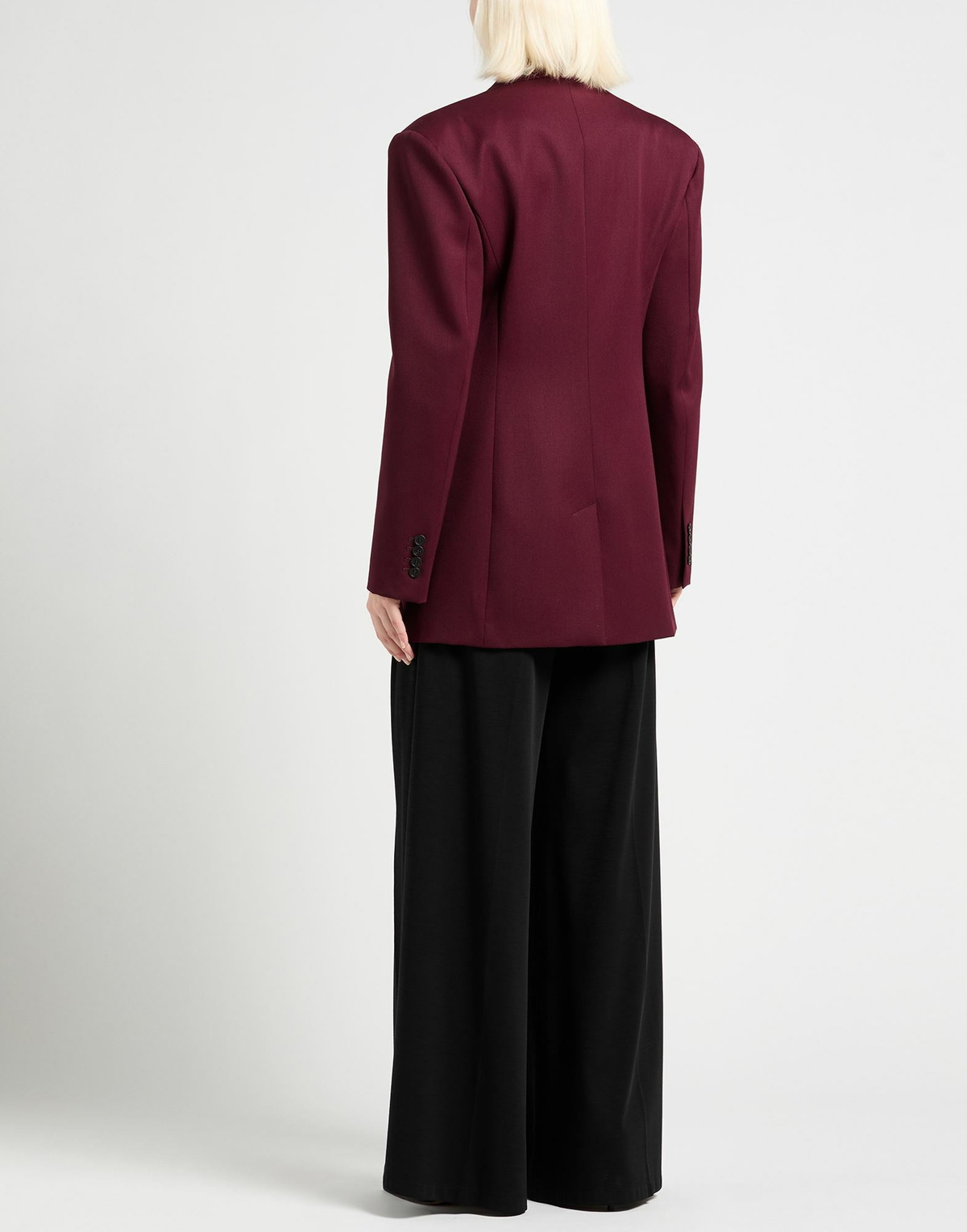 The Attico Womens Blazer Burgundy