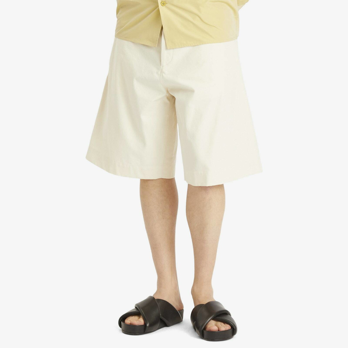 Jil Sander+ Men's Relaxed Fit Chinos in Eggshell
