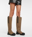 Ganni - Rubber knee-high boots