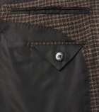 Tom Ford Houndstooth wool, silk, and linen blazer