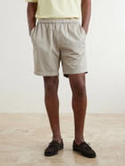Boglioli - Straight-Leg Cotton-Blend Twill Shorts - Neutrals