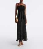 Zimmermann Polka-dot ruffled maxi dress