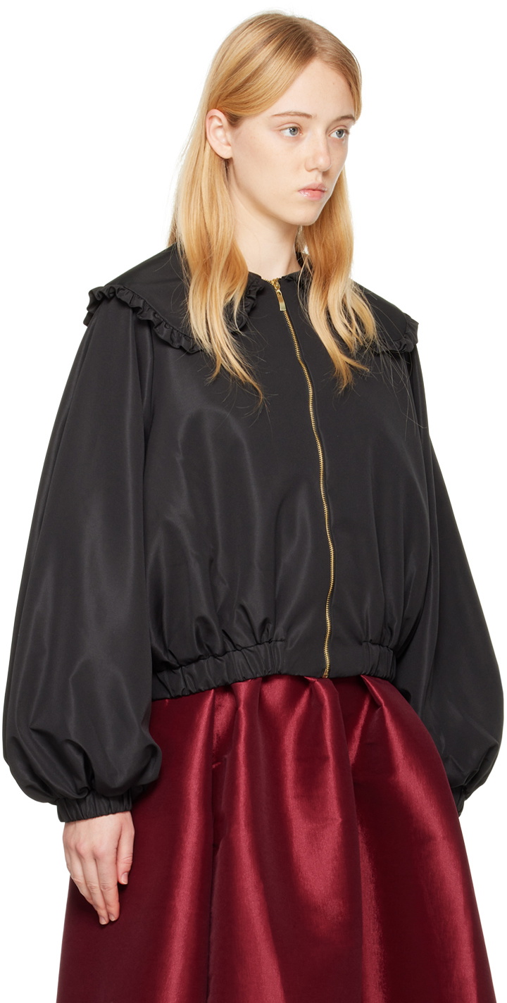 Kika Vargas Black Agnes Bomber Jacket
