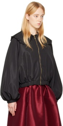 Kika Vargas Black Agnes Bomber Jacket