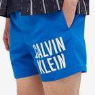 Calvin Klein Men's Large Logo Swim Short in Pioneer Blue