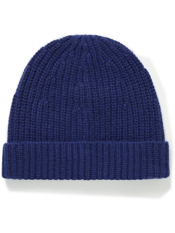 Photo: Outerknown - Ribbed Recycled Cashmere and Merino Wool-Blend Beanie