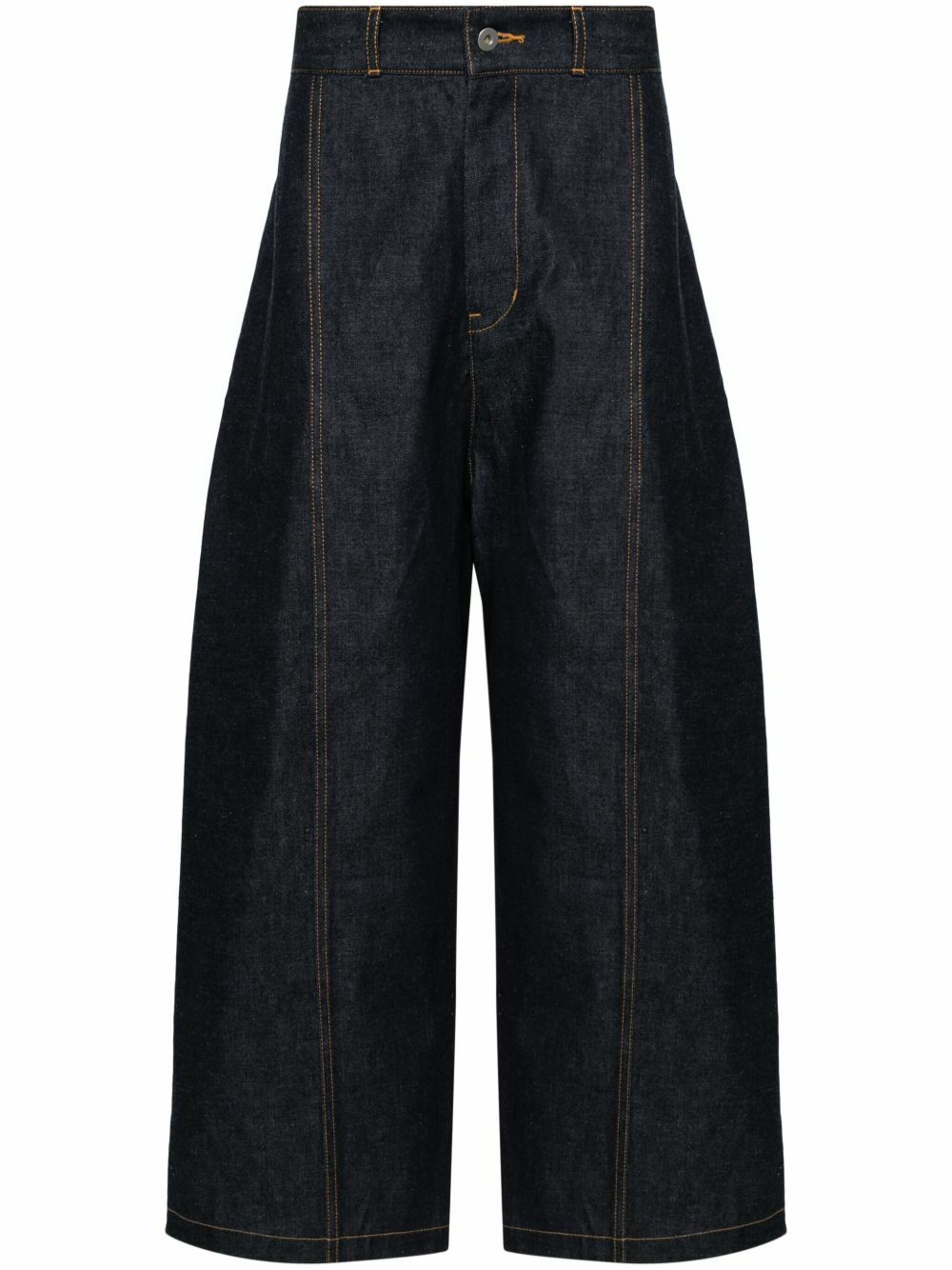 Sage Nation Men's Box Pleat Trousers in Navy SAGE NATION Sage Nation Men's Box Pleat Trousers in Navy SAGE NATION