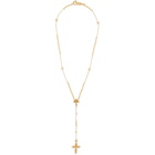 Emanuele Bicocchi Gold Rosary Necklace