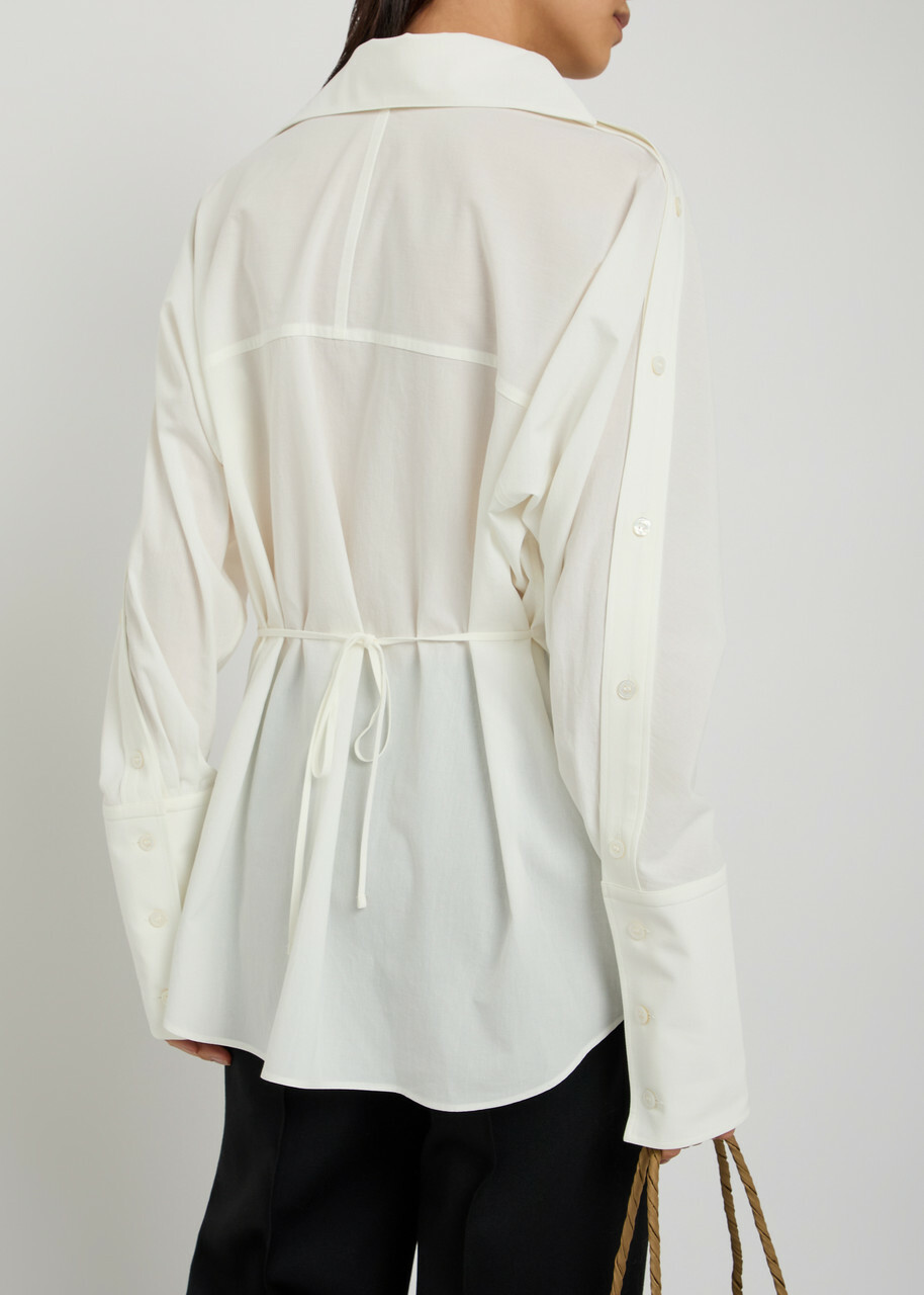Issey Miyake Odd 2 Cotton Shirt White