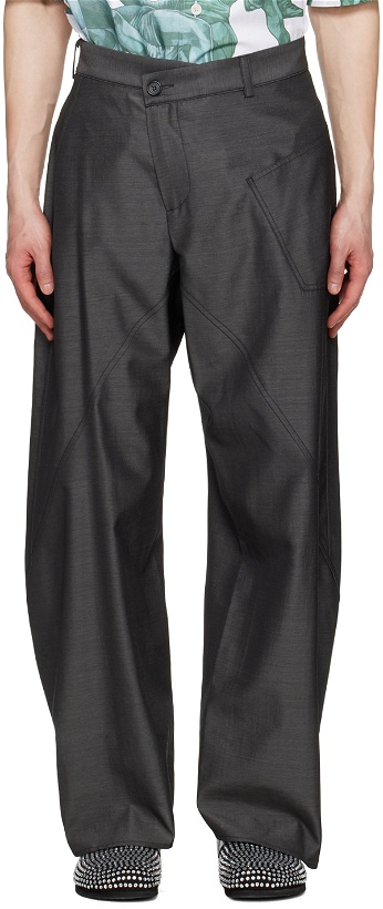 Photo: JW Anderson Gray Twisted Workwear Trousers