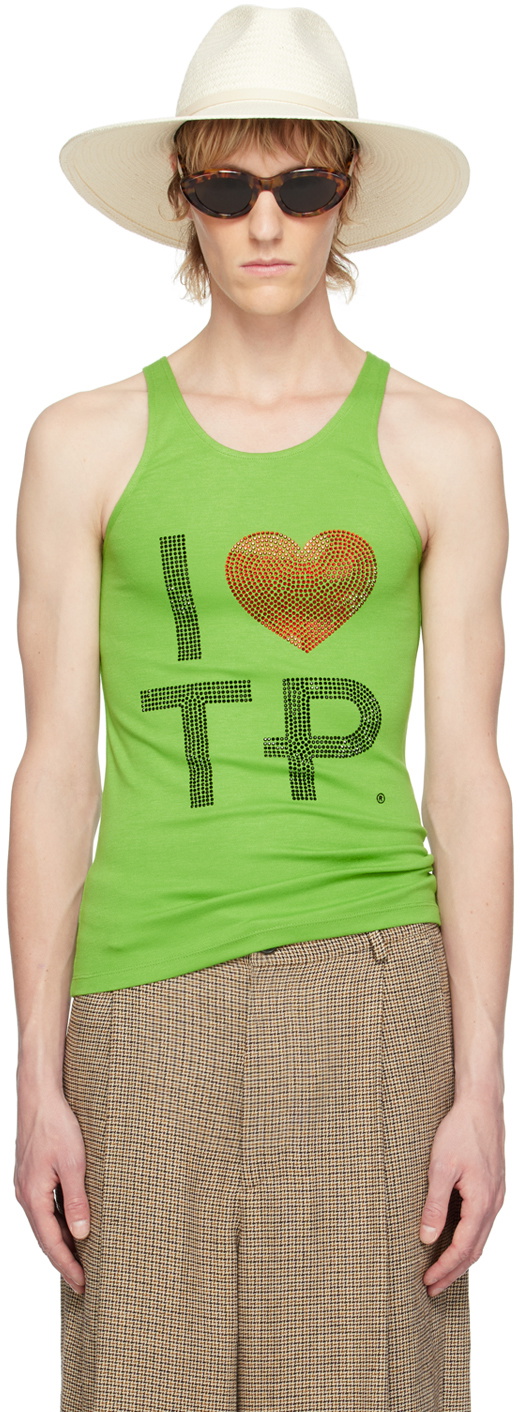 Theophilio SSENSE Exclusive Green Tank Top