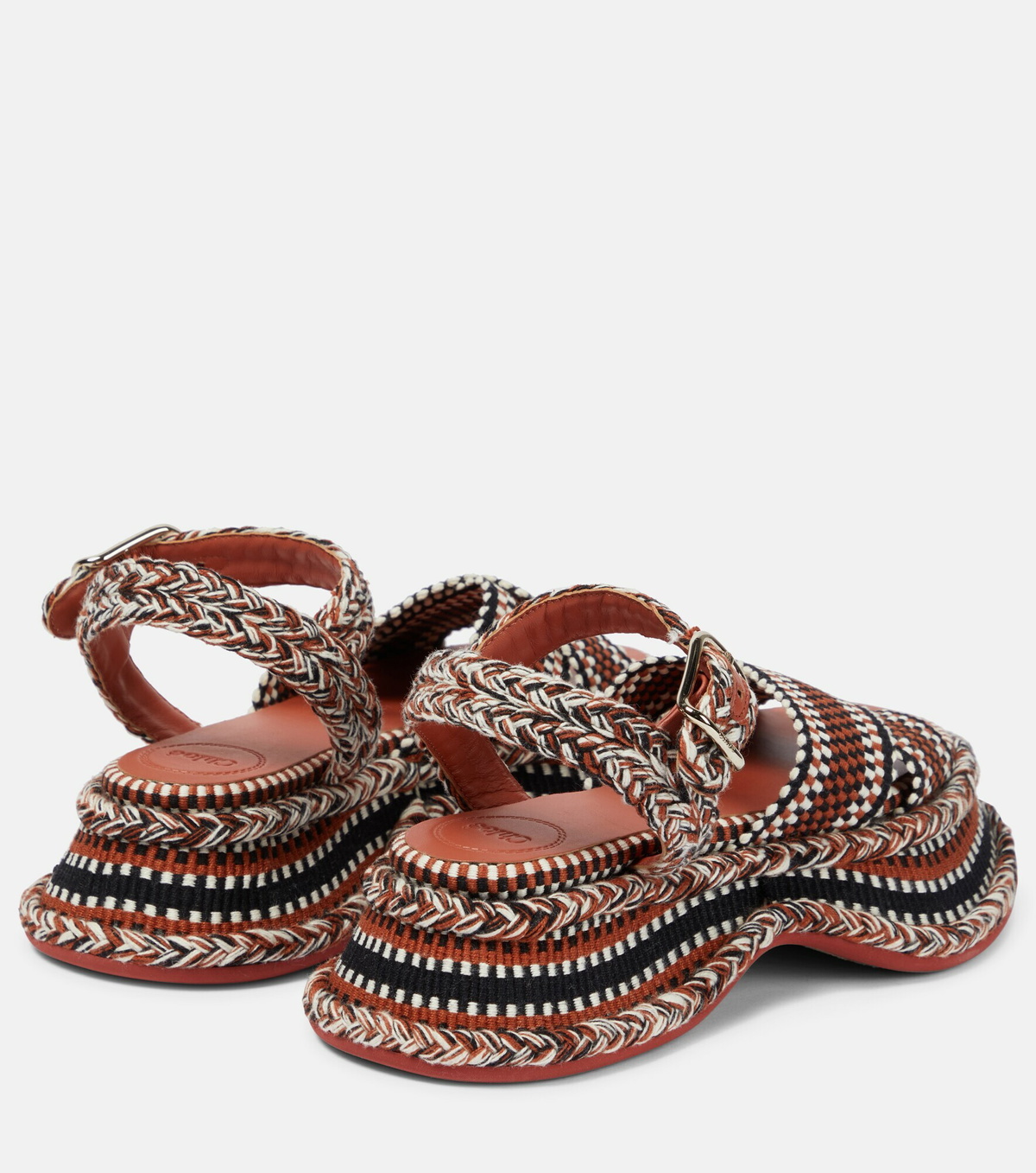 Chloe - Meril woven platform sandals Chloe