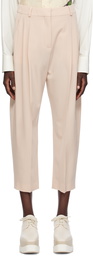 Stella McCartney Beige Pleated Trousers