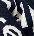 Polo Ralph Lauren - Logo-Jacquard Knitted Scarf - Blue