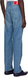 Ferragamo Blue 5 Pocket Jeans