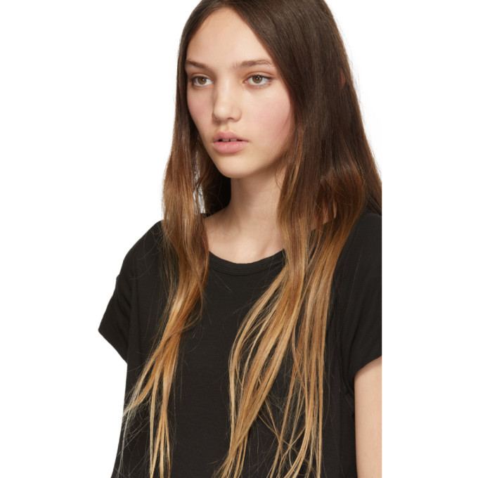 Boris Bidjan Saberi Black Garment-Dyed T-Shirt
