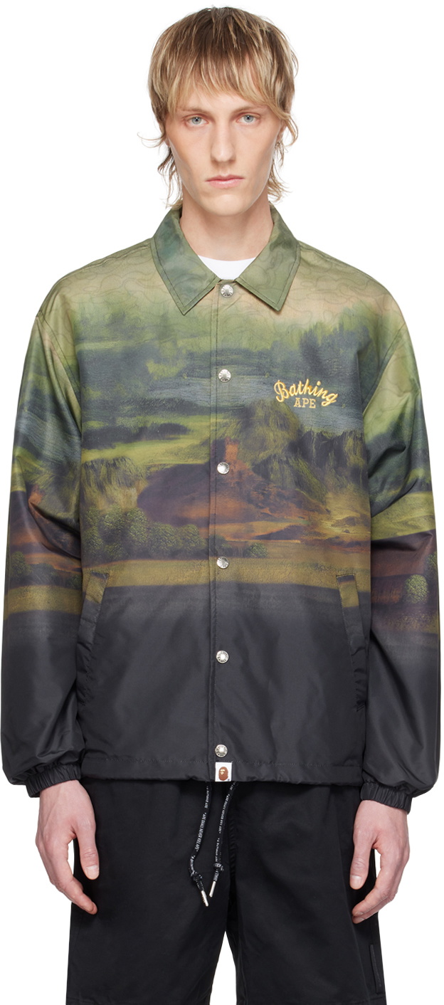 BAPE Khaki Mona Lisa Jacket A Bathing Ape