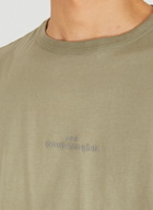 Logo Embroidery T-Shirt in Khaki