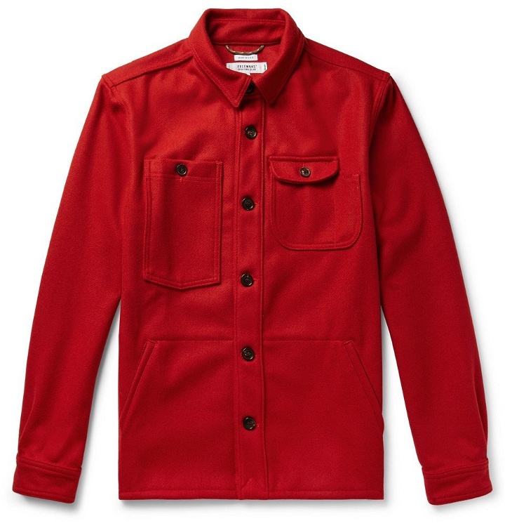 Photo: Freemans Sporting Club - Wool-Blend Shirt Jacket - Men - Red