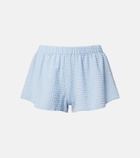 Hunza G Resort seersucker shorts