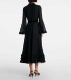 Valentino Daisy Sangallo belted cotton shirt dress