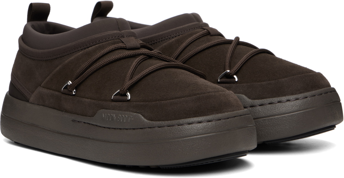 Moon Boot Brown Park Icon Suede Loafers