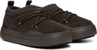 Moon Boot Brown Park Icon Suede Loafers