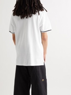 LOEWE - Logo-Embroidered Cotton-Piqué Polo Shirt - White