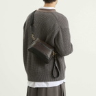 Master-Piece Gloss Leather Shoulder Bag - Small in Brown 