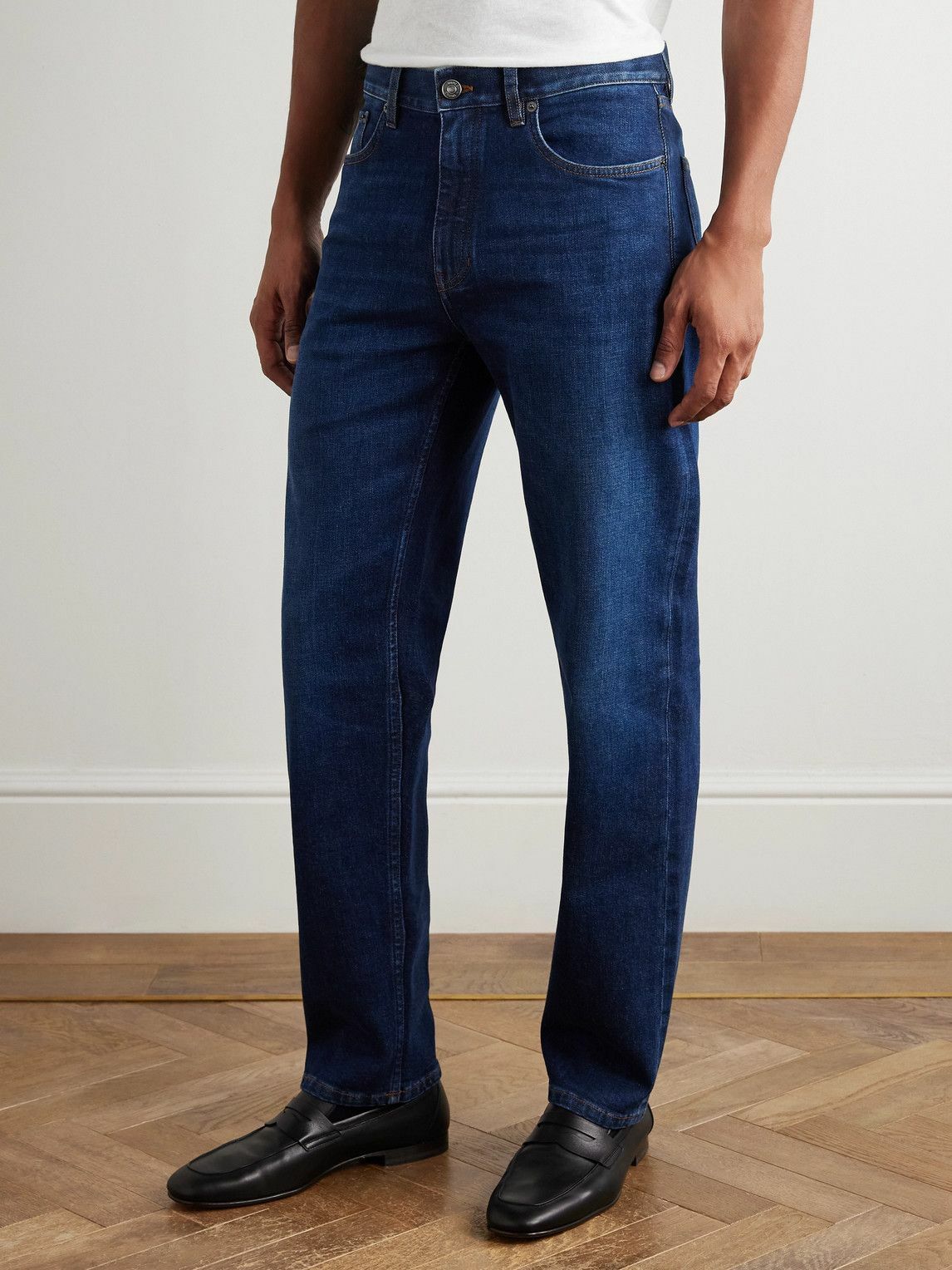 Zegna - Roccia Straight-Leg Stretch Jeans - Blue