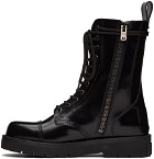 Valentino Garavani Black Camden Combat Boots