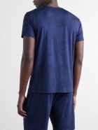 Derek Rose - London Printed Modal-Blend Jersey Pyjama T-Shirt - Blue