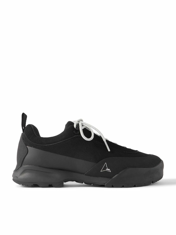 Photo: ROA - Cingino Rubber-Trimmed Microfibre Hiking Sneakers - Black