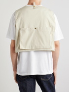 KAPITAL - Cropped Cotton-Blend Poplin Vest - Neutrals