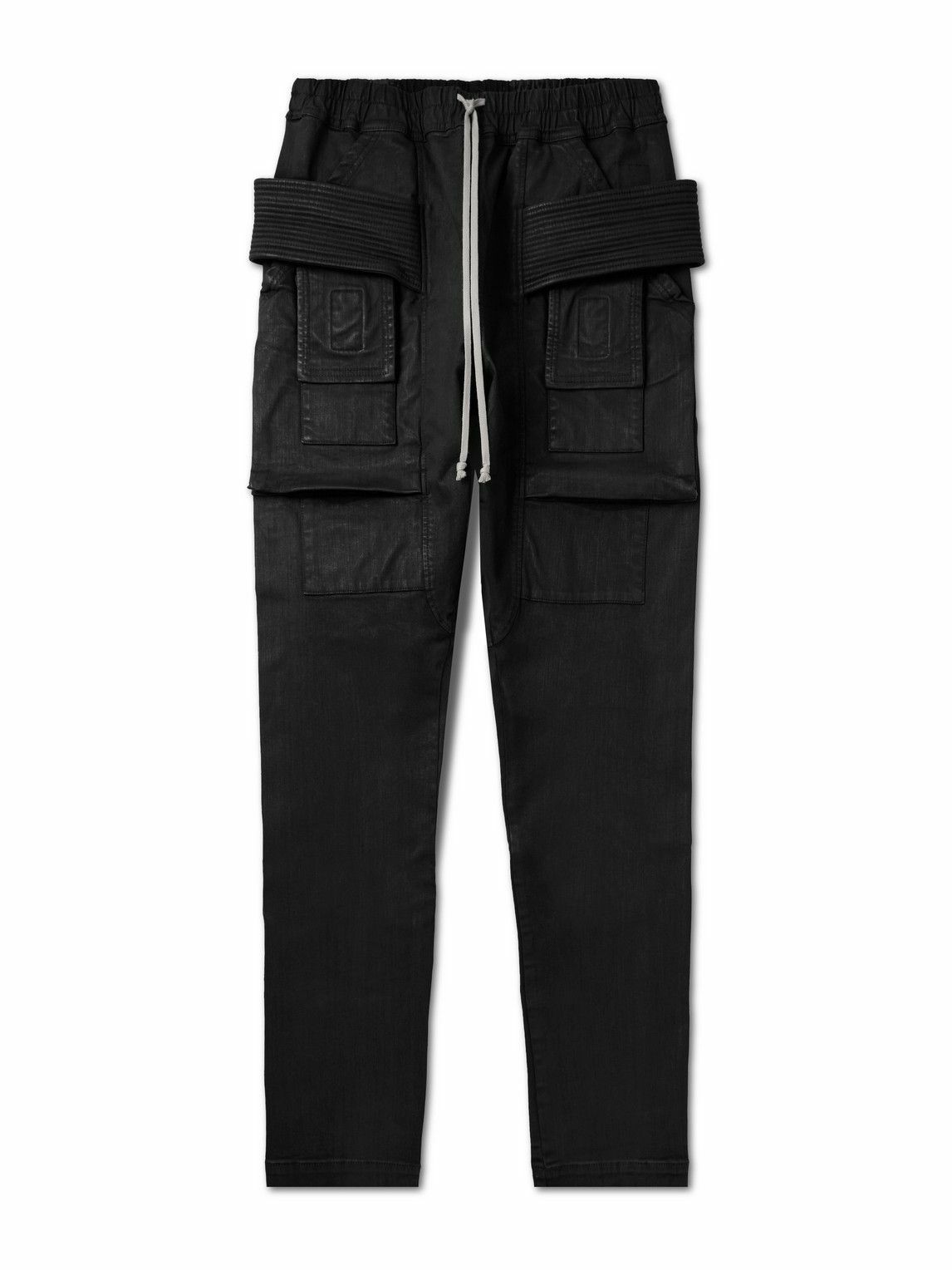 RICK OWENS DRKSHDW CREATCH CARGO デニム DRKSHDW by Rick Owens - Creatch Tapered Waxed Stretch-Denim