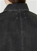 Paint Splatter Denim Jacket in Black