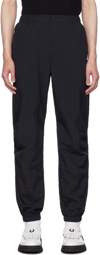 Photo: Fred Perry Black Elasticized Trousers