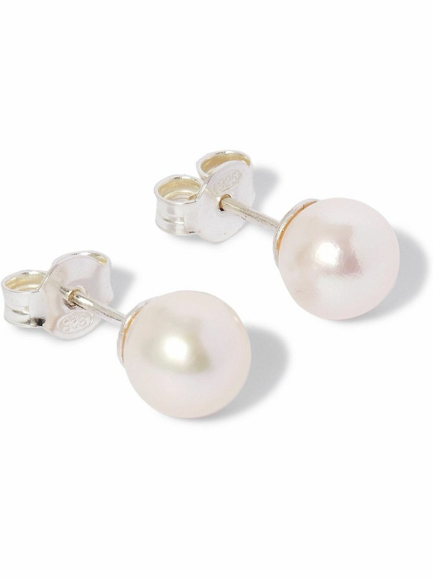 Photo: Hatton Labs - Silver Pearl Earrings