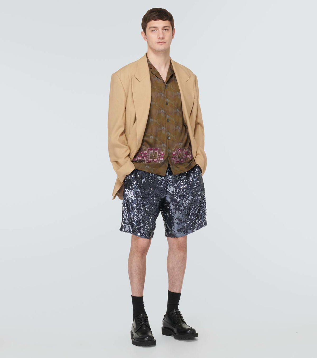 Dries Van Noten Embroidered printed shirt Dries Van Noten