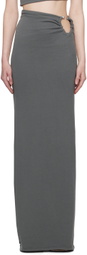 Jade Cropper Green Wire Maxi Skirt