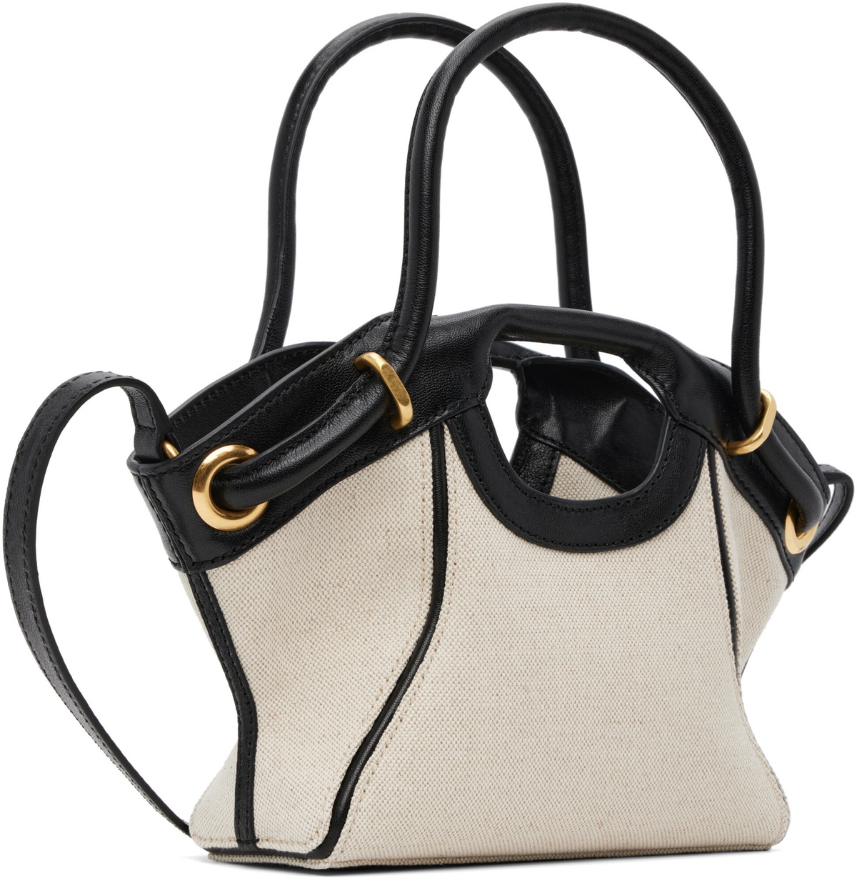 BALMAIN Black & Off-White Small Bag