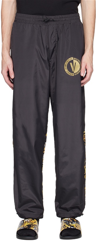Photo: Versace Jeans Couture Black Bonded Trousers