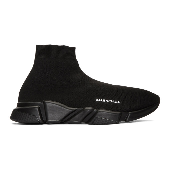 Photo: Balenciaga Black Speed High-Top Sneakers