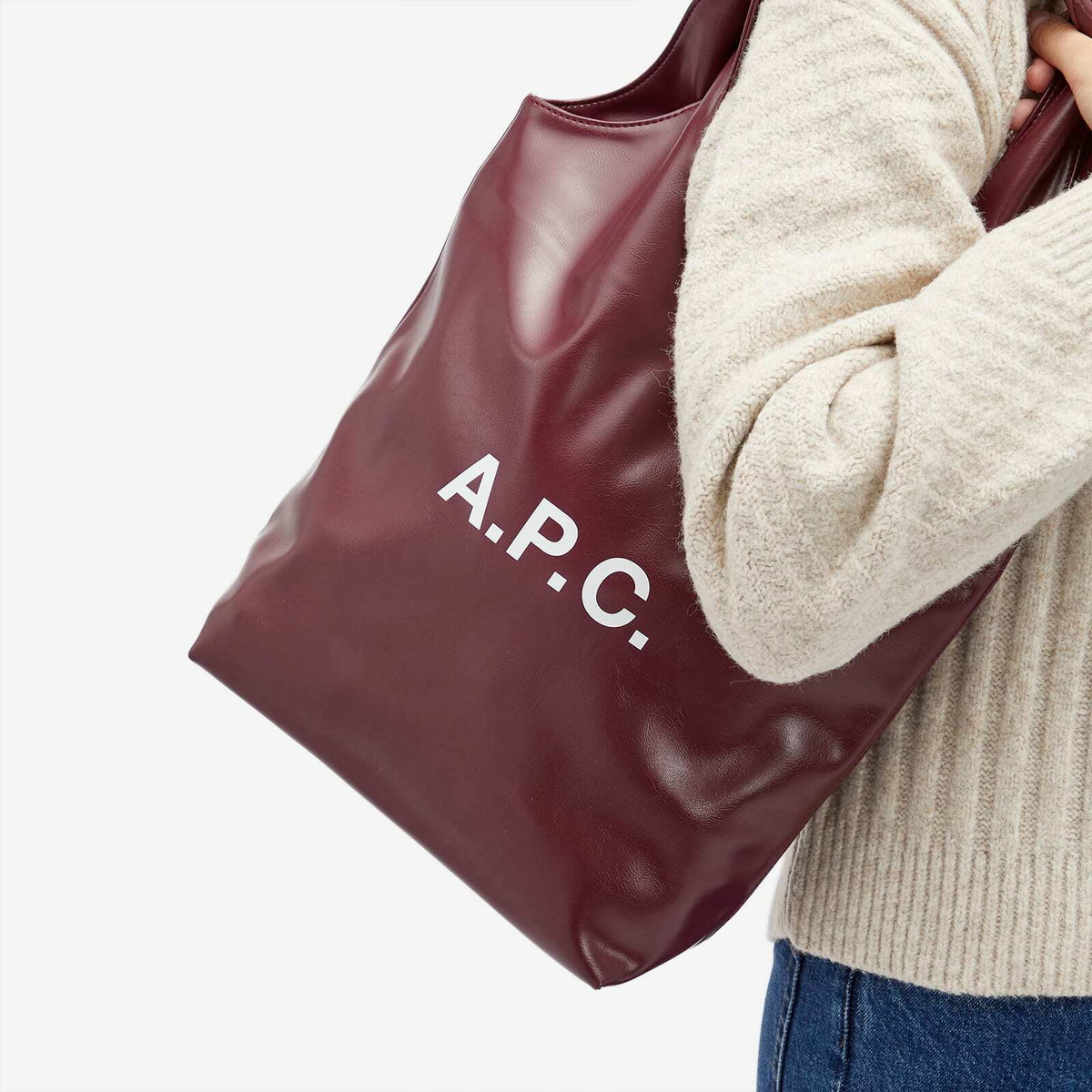 A.P.C. Women's A.P.C Ninon Small Tote in Gac Burgundy A.P.C.