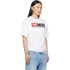 Diesel White Diesel Patch Logo T-shirt