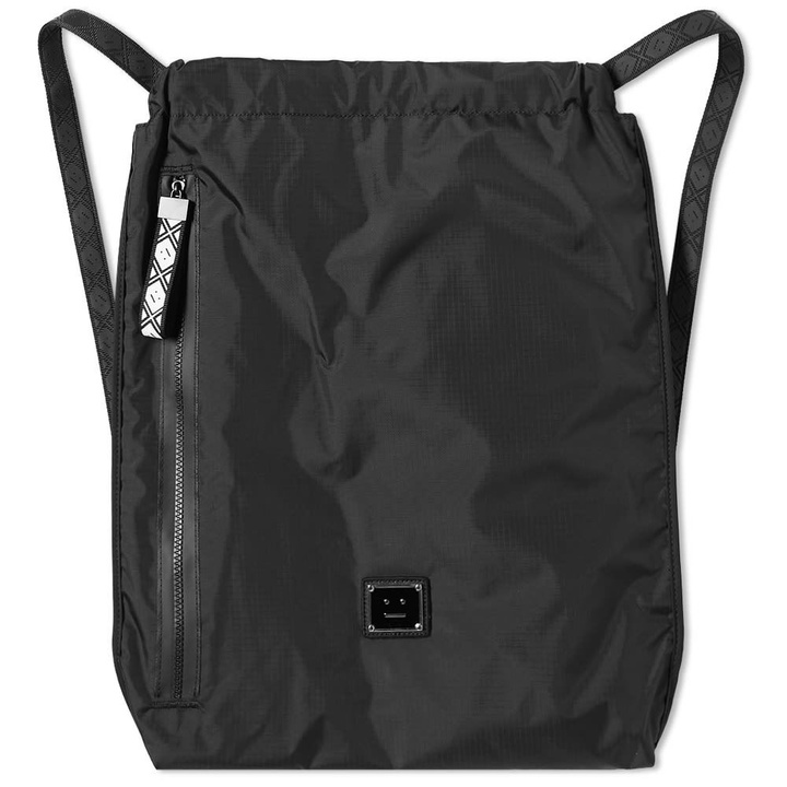 Photo: Acne Studios Drawstring Plaque Face Bag