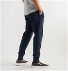 Orlebar Brown - Freeman Tapered Webbing-Trimmed Cotton Drawstring Trousers - Blue
