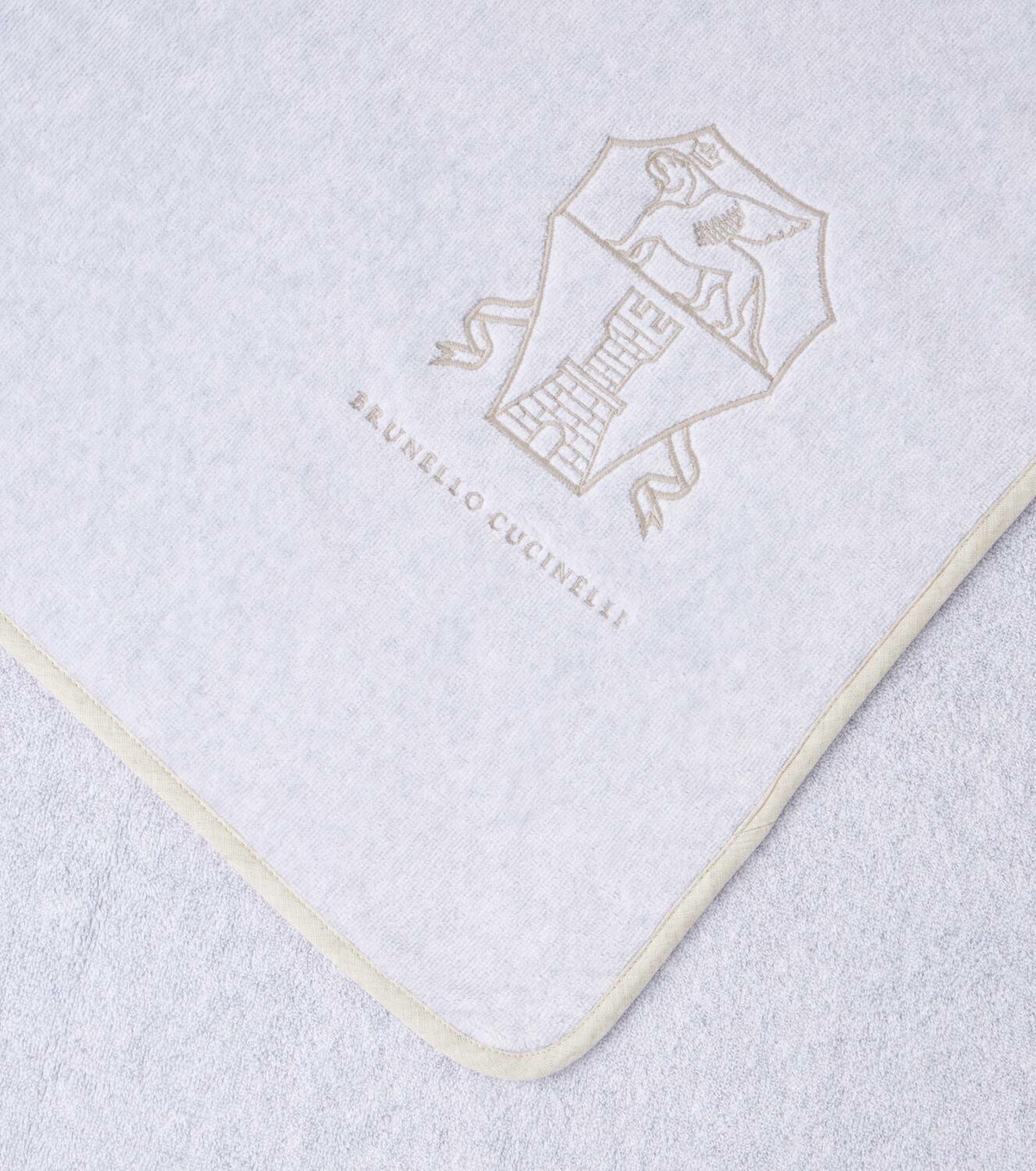 Brunello Cucinelli Embroidered cotton terry towel